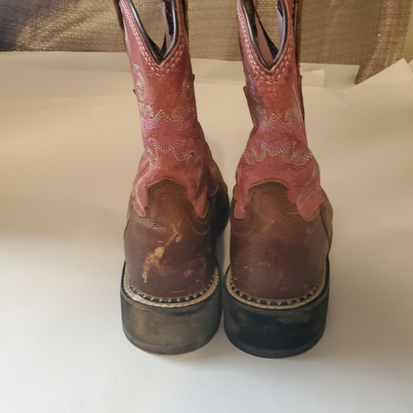 ARIAT FATBABY 7B. LEATHER WESTERN WOMEN BOOT. - Picture 5 of 12